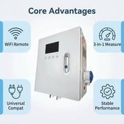 Smart Pool Monitor & 3-in-1 Controller: Auto PH/ORP/TEMP Control with Remote APP, Saltwater Pool System Auto Acid Dosing for Balance, WiFi Water Quality System for Saltwater Chlorinators (IPX4)