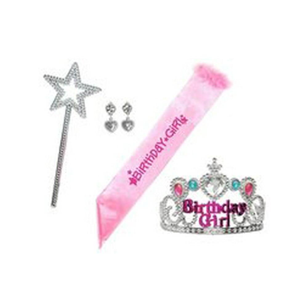 Little Girl Birthday Girl Party Dress Up Accessories Set