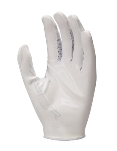 Nike Vapor Jet 8.0 Football Gloves White  White  Platinum Small
