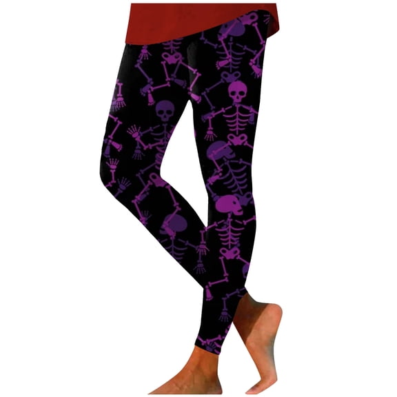 TGPMGRZ High Waisted Halloween Leggings for Women Fashion Printed, S-XXL