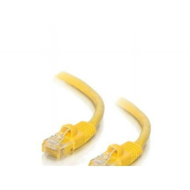 C2G 15216 Cat5e Cable - Snagless Unshielded Ethernet Network Patch Cable, Yellow (25 Feet, 7.62 Meters)