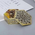 thumbnail image 1 of Hexagon Creative Plastic Candy Box Wedding Vintage Candy Boxes Chocolate Gift Treat Boxes Party Favor Hollow Gold Silver Box, 1 of 4