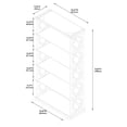 thumbnail image 6 of Turner 5-Tier Standard Bookshelf, Black, 6 of 11