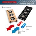 Sportspower Portable 2 in 1 3 Hole Bean Bag Toss and Washer Toss Combo Anywhere Fun for Adults