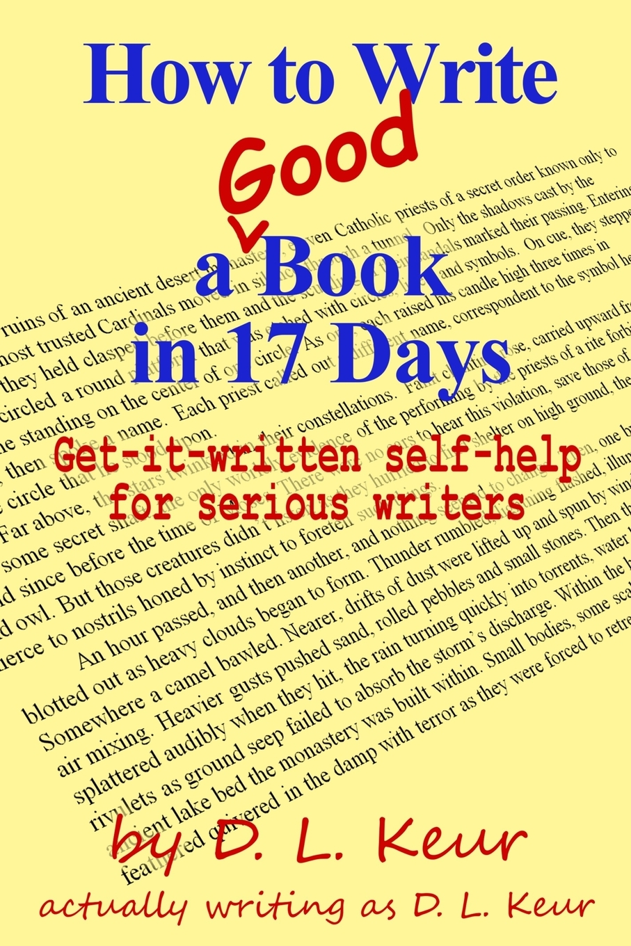 Write a Good Book in 17 Days