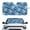 Blue Digital Camo Running Horse Pattern, variant on Uourmeti Winter Themed Tiger Cartoon Car Windshield Sun Shade - Foldable UV & Heat Blocker | Funny Automotive Interior Accessory for Cars, SUVs, Trucks