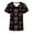Purple, variant on QATAINLAV Womens Halloween Scrubs Medical Nursing Scrub Tops Spider Web Printed Short Sleeve V Neck Working Uniform Blouse Holiday Workwear with Pockets Limited Time Deal Orange L