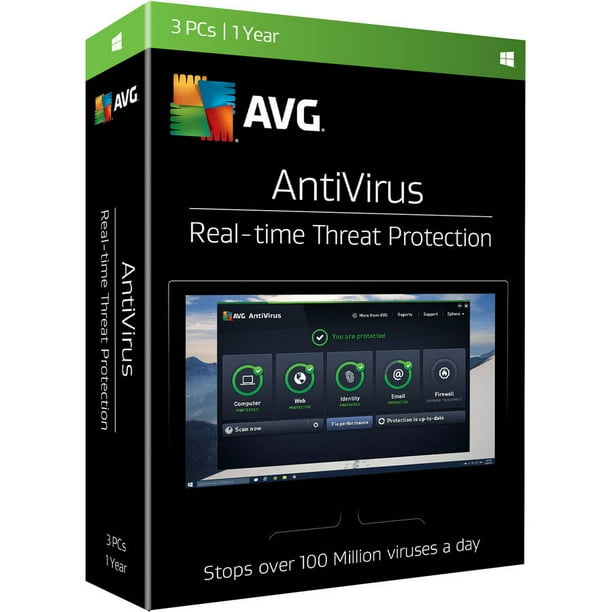 AVG AntiVirus, 3 Users, 1 Year - Walmart.com - Walmart.com