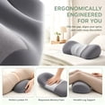 thumbnail image 4 of Memory Foam Lumbar Support Pillow, Ergonomic Lower Back Cushion for Back, 4 of 6
