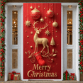 thumbnail image 2 of Sparkling Reindeer Merry Christmas Banner Decorative Design for Holiday Party Winter Celebration Festive Decoration Family Gathering, 2 of 9