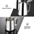 thumbnail image 3 of MRLESS 600ML Stainless Steel Frothing Pitcher with Lid - Coffee Creamer Jug for Espresso and Latte Art, 3 of 7