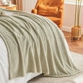 thumbnail image 2 of EMME Fluffy Soft Blanket Throw Size - 50"*60" Green Soft Fluffy Warm Throw Blankets for Couch, Sofa, Chair, Bed, Camping, Picnic, Travel Lightweight Bed Blanket, 2 of 6