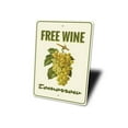 thumbnail image 4 of Free Wine Novelty Sign, Metal Wall Decor - 10x14 inches, 4 of 4