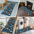thumbnail image 5 of Navy Blue Sports 2'x6' Runner Rugs for Hallway Kitchen Bedside Non Slip Washable, Football Basketball Rugby Baseball Entryway Rug Runners with Rubber Backing, Long Carpet Runner for Laundry Room, 5 of 8