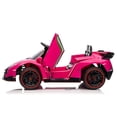 thumbnail image 2 of CIPACHO Licensed Lamborghini Poison Small Dual Drive 12V Powered Ride Ons Sports Car with 2.4G Remote Control, Pink, 2 of 10