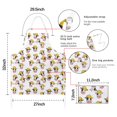 thumbnail image 7 of White Cow Engineer Pattern Apron-Garden Aprons for Women with Pockets-Cotton Linen Waterproof Kitchen Cooking Gardening Aprons Adjustable for Kitchen,Cooking,BBQ and Salon 33x27 Inch, 7 of 7