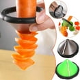 thumbnail image 1 of YYV Fruit Carver Funnel Flower Cutter Spiral Vegetable Curler Melon and Cucumber Decorative Cutter Garnish Maker Multi Function Vegetable Spiralizer Flower Cutter, 1 of 9