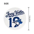 thumbnail image 4 of Toronto Baseball JV 19 Round Non-Slip Rubber 4 PCS 8in Mouse Pad 3mm Thick Polyester Surface for Office Gaming PC, Bluebird Mouse Pad LS404, 4 of 7