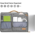 thumbnail image 7 of MOSISO Laptop Sleeve Carrying Case Compatible with MacBook Air 13 inch M3 M2 M1 2024-2018 / Pro 13 inch 2024-2016, 360 Protective Computer Handbag Briefcase with Handle, Gray, 7 of 7