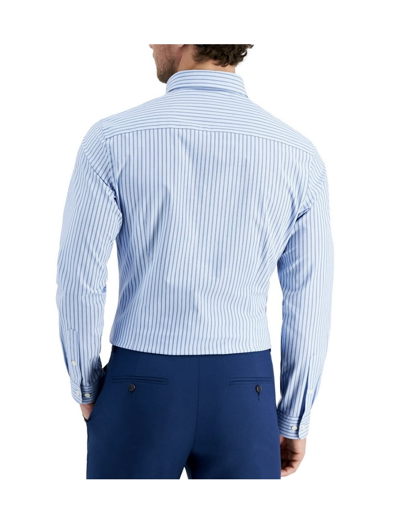 slim fit dress slacks Club Room Mens Slim fit Dress Shirt Medium 15-15.5 Long Sleeve Blue St –  Bristol Apparel Co main image 0