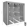thumbnail image 2 of Closet Armable LUMO organizador Rack Portatil gris, 2 of 7