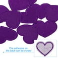thumbnail image 3 of Uxcell 1.65'' x 1.42'' Iron-on Hot Melt Adhesive Patches Sew Embroidered Patches 10 Pcs Purple, 3 of 7