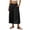 Black, variant on Women's Linen Cotton Pants Summer Wide Leg Casual Cropped Culottes With Pockets Loose Breathable Relaxed Fit Daily Trousers