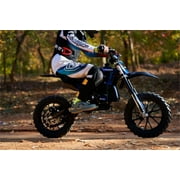 MotoTec Thunder 50cc 2-Stroke Kids Gas Dirt Bike Red