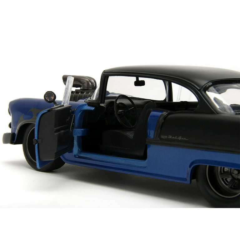 Collections Etc 1955 Metallic Blue Chevy Bel-Air 1:24 Scale