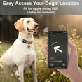 thumbnail image 3 of Rantice Airtag Dog Collar Holder, [1 Pack] Waterproof Airtag Case for Dog Collar, TPU & Silicone Full Body Covered Anti-Lost Apple Air Tag Collar Holder Airtag Case for Pet Collar Backpack, Black, 3 of 9