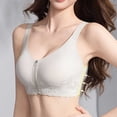 thumbnail image 4 of SOOMLON Push up Bras for Women Plus Supportive Front Close Brassiere Panel Lift Zipper Bralettes Daily Sports Bras, 4 of 8