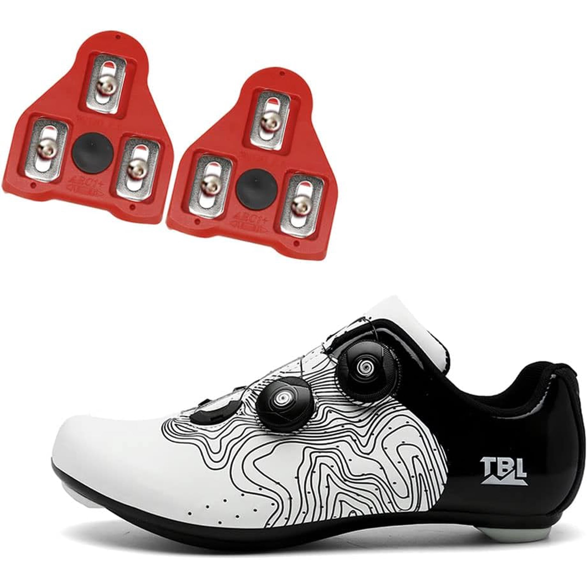 Chaussures de vélo - Carbone - Crampons de route - Taille 36 - Rose