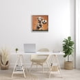 thumbnail image 3 of Stupell Industries Dog Playing Soccer Animals & Insects Painting White Framed Art Print Wall Art, 24 x 24, 3 of 9