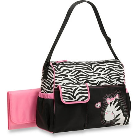 Baby Boom Duffle Diaper Bag, Zebra Print (Best Diaper Bag For Toddler And Infant)