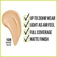 thumbnail image 3 of Maybelline Super Stay Liquid Foundation Makeup, Full Coverage, 128 Warm Nude, 1 fl oz, 3 of 10