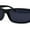 Matte Black, variant on All Black Timeless Classic Narrow Rectangle Dad Shade Sunglasses Shiny Glass Lens
