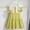 Yellow, variant on JUSLIO Dresses for Girls Spring Dresses Casual Crew Neck Short Sleeve Dress Size 4 Y