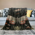 thumbnail image 2 of Nawypu Gothic Bedding Throw Blanket,Vintage Starry Sky Plant Moth Mushroom Snake Bird Pattern All Season Flannel Soft Warm Microplush Lightweight Thermal for Sofa Bed Bedroom, 2 of 6