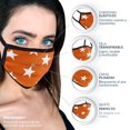 thumbnail image 3 of Cubrebocas De Tela Jiuyu Colores Naranja Estrellas, 3 of 8