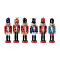 thumbnail image 2 of Figuras de Cascanueces de 13cm, 6 uds., figuras de decoración decorativa, adorno de muñeca, de Cascanueces para estantes, regalos para el perfecl Figurita de Cascanueces, 2 of 8
