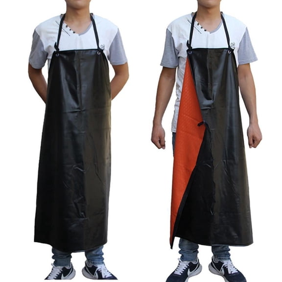 Waterproof Oil-Proof Kitchen Apron Adjustable Work Apron for Cooking Cleaning Home Use Sleeveless Apron