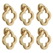 6 Pack Brushed Brass Drawer Knob Drop Ring Cabinet Pulls Door Handles Drawer Pull Handle Dresser Knob Hardware Gold