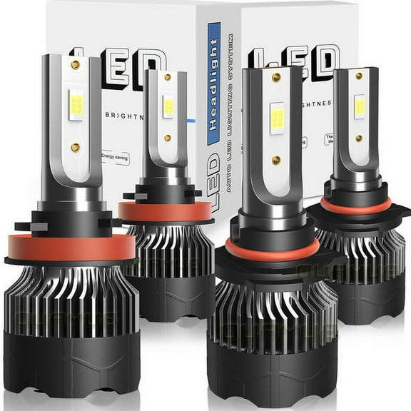 Xenon White LED Headlight Bulbs Kit High & Low Beam for 2014-2017 Mazda 6