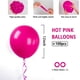 thumbnail image 2 of Globos BAUANOOY de látex rosa intenso, 12 pulgadas, 100 unidades con cinta, 2 of 7