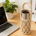 thumbnail image 4 of Handwoven Water Bottle Sleeve - Portable Cup Holder with Handle for Tea Coffee and Water Bottles Travel, 4 of 6