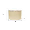 thumbnail image 4 of HomeRoots 470210 14 in. Throwback Oval Linen Lampshade Dark Wheat, 4 of 7