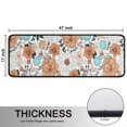 thumbnail image 5 of Kitchen Rugs Sets Of 2,Pioneer Flower Floral Print Pattern Anti Fatigue Kitchen Mat Rugs Non Slip Washable,Decorative Kitchen Floor Mats for Kitchen,Sink,Laundry,17"x47"+17"x47", 5 of 5