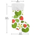 thumbnail image 2 of GZHJMY Strawberry Christmas Stocking, Personalized Large Candy Stocking Hanging Gift, Xmas Stockings Decoration for Family Holiday Party Ornaments Decor Fireplace, 2 of 7