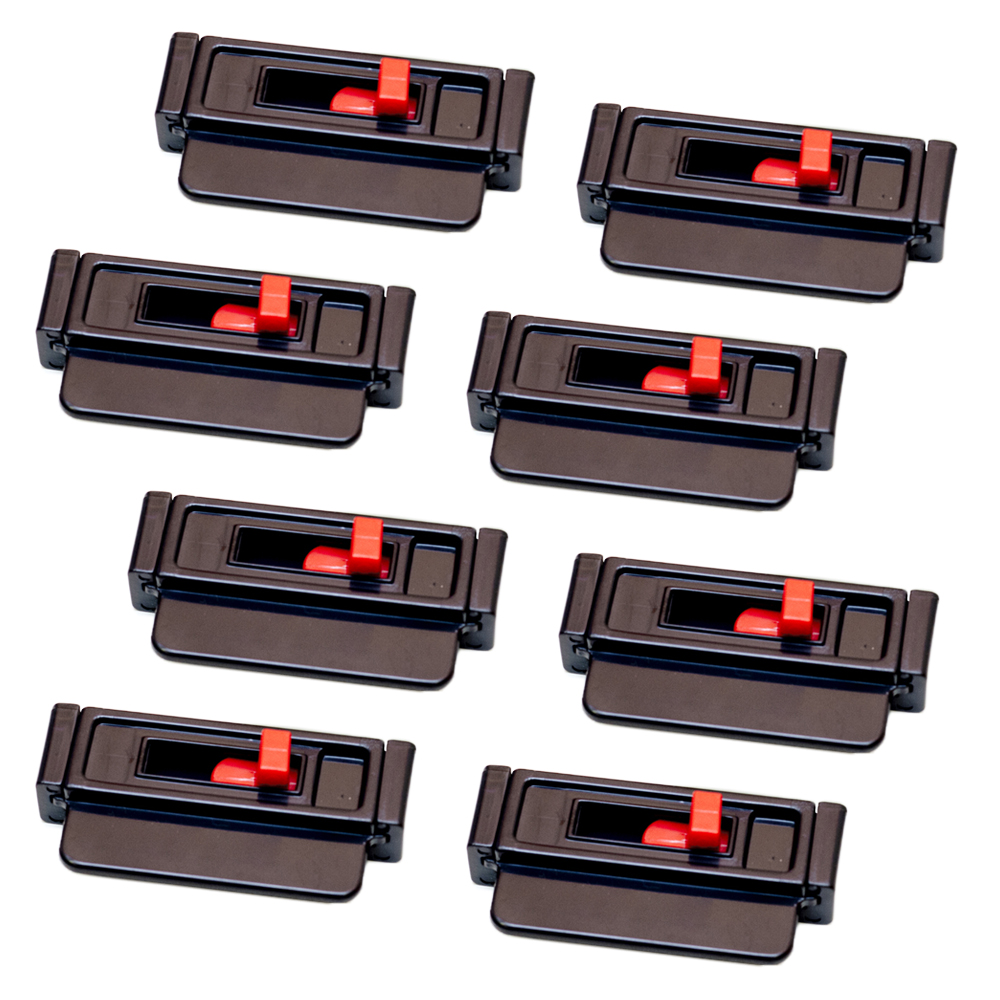 Seat Belt Tension Adjuster (Universal 8Pack Black) Relieves Irritation and Prevents Seat Belt