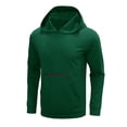 thumbnail image 3 of LEEy-world Hoodies For Boys Men's Full Zip Hoodie zippered Color Block hooded slim Fit Long Sleeve Lightweight Sweatshirt Green,XL, 3 of 5